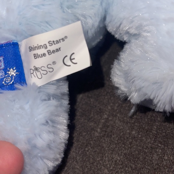 Shining Star “Blue Bear” Plush by Russ stuffed Animal Tag unused name a star - Picture 11 of 11